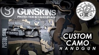 Custom Camo Handgun:  Gunskins Pistol Skin!  Installation and Impressions