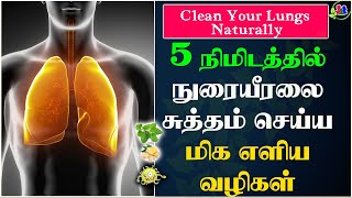 5 நிமிடத்தில் நுரையீரலை சுத்தம் செய்ய மிக எளிய வழிகள் | How To Clean Your Lungs Naturally