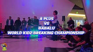 WORLD KIDZ BREAKING CHAMPIONSHIP (USA QUALIFIER)-B BOY BABALU VS B GIRL A PLUS-FINAL BATTLE