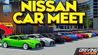 *NISSAN* Car Meet In Driving Empire!