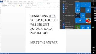 Connecting to Wifi Hospot, but no automatic login page...SOLUTION!