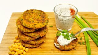 I CAN'T STOP EATING THIS! Hot & Protein Rich Chickpea Patties (Vegan Burgers) - easy recipe
