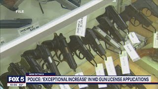 'Exponential increase' in MD gun license applications: police | FOX 5 DC