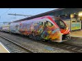 Transport for Wales new vandalised trains passing Reading 66001 5Q99 Dollands Moor - Cardiff Canton