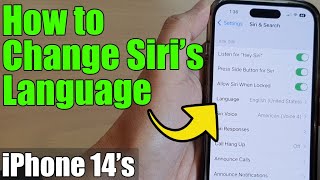 iPhone 14/14 Pro Max: How to Change Siri's Language