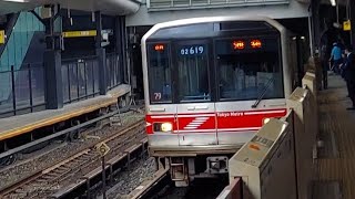 東京メトロ丸ノ内線02系02-119F各駅停車池袋駅行き四ッ谷駅到着