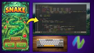 ASMR Programming - Snake game - No Talking - Neovim(python)