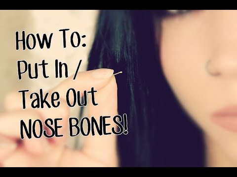 How To: Put In & Take Out Nose Bone Jewelry. How To: Put In & Take Out Nose Bone Jewelry.