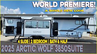 World Premiere! 2025 Arctic Wolf 3850SUITE Bunkhouse Fifth Wheel by Forestriver at Couchs RV Nation