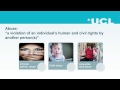 Tackling the challenge of elder abuse in dementia cases - UCL Lunch Hour Lecture