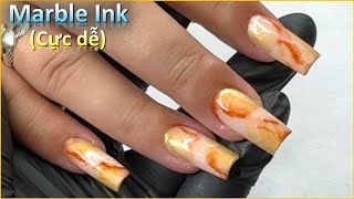 Móng úp và Marble ink cực dễ - JadeTang Zurno