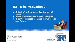 Session 8B - R in Production 2