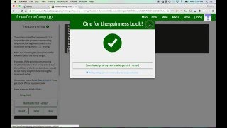 Free Code Camp: Truncate a String