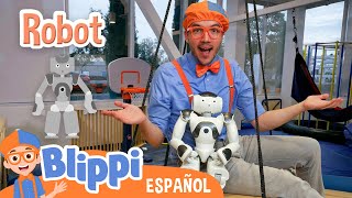 Blippi conoce a Hans el robot | Aprende con Blippi | Videos educativos para niños