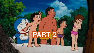 Doraemon - Berenang di Pantai Pulau Terpencil - Nobita's Great Adventure in the South (part 2)