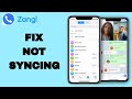 How To Fix And Solve Not Syncing On Zangi App | Final Solution