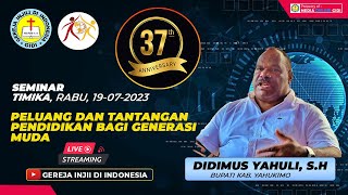 [LIVE] PELUANG DAN TANTANGAN PENDIDIKAN BAGI GENERASI MUDA | HUT PEMUDA GIDI TAHUN 2023