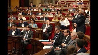 El Parlament de Cataluña vota la ley del referéndum de independencia