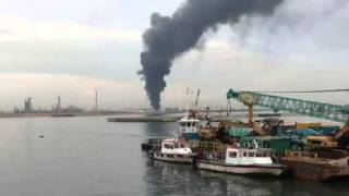 Fire on Jurong Island