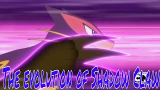 The evolution of Shadow Claw in the Pokémon Anime