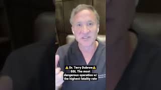 BBL the most dangerous operation w/ the highest fatality rate Dr. warns ⚠️ #bbl #cosmeticsurgery