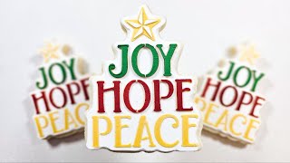 Joy, Hope, Peace Decorating Tutorial | Master Layered Stencils & Royal Icing Transfers