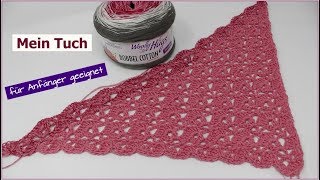 Mein Tuch - EINFACH Häkeln - Anfänger LEICHT - Woolly Hugs BOBBEL