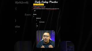 Daily Coding Practice #1: Even/Odd Program Explained FAST! #coding