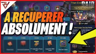 🚨A RECUPERER ABSOLUMENT ! EVENEMENT TITAN RAID SHADOW LEGENDS 🚨