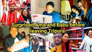 Surprised Ama And Babu 🎁|Last day in Tripura|Roaming Agartala|Tripura Riksha#tiprasa#tripuri #rignai