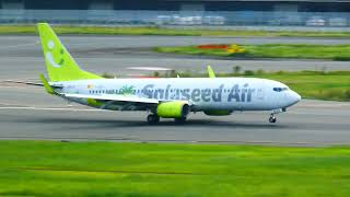 ソラシドエア 特別塗装機「ナッシーリゾートin 宮崎号」【Landing】Solaseed Air Boeing 737-86N JA812X 羽田空港第1ターミナル６F展望デッキ 2021.9.29