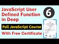 JavaScript User Defined Function in Deep