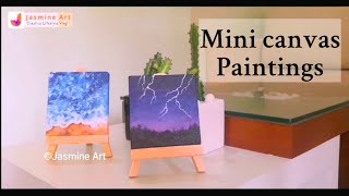 Mini canvas painting