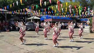 #สาระวันรำวง#ร่วมงานสรงน้ำพระธาตุวัดบ้านแป้นวัดแรกของปี67กลุ่มไลน์แดนซ์ม.4สวนดอกคำ