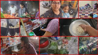 Kitchen cleaning / ఈరోజు ఎందుకో బాబు మొత్తం నా వెంటనే ఉన్నాడు / రోజు ఉండే క్లీనింగ్ / familyvlog 😍