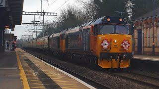 New GBRf 50049 \u0026 50007 speed through Maidenhead hauling The Class 50 Terminator - Phoenixed 23/3/19