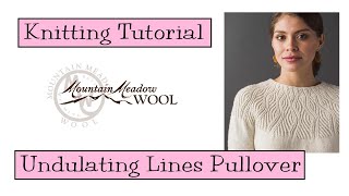 Knitting Tutorial - Undulating Lines Pullover