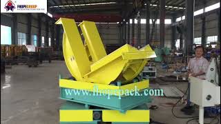 mechanical coil turnover tilter machine +base rotation 180 degree