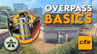 CS2 Overpass Basics | Smokes, Flashes and Molotovs | Counter-Strike 2