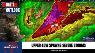 🚨 Jan 30: Severe Storms Threaten East Texas \u0026 Mississippi Valley