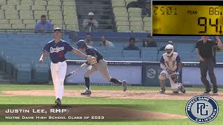 Justin Lee Prospect Video, RHP, Notre Dame High School Class of 2023