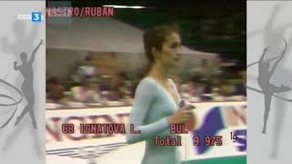 Lili Ignatova Ribbon Final European RG Championships Florence 1986