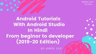 Android Studio Tutorial For Beginners - 2 | Android Tutorial | Android App Development(2019 Edition)