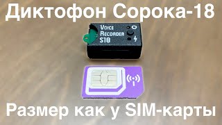 Экспресс-обзор Диктофон Сорока-18, профессиональная запись и миниатюрные размеры.