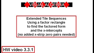 HW 3.3.1 | Visual Algebra—Factor Rectangle (no added ± x=strips needed)