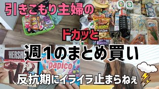 【まとめ買い】ぼっち主婦が反抗期息子と大喧嘩したからストレス発散してきた日🔥/まとめ買い/爆食い