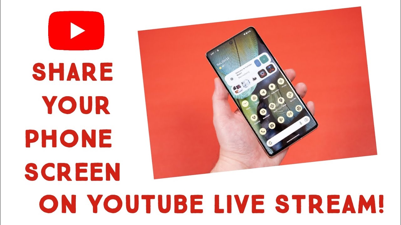 How To Share Your Phone Screen On Youtube Live Stream Youtube