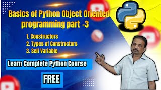 Basics of Python Object Oriented Programming Part-3 | Learn complete Python Course