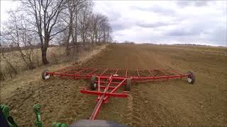 Smoothing Out New Seeding John Deere 7600 and Fuerst Harrow