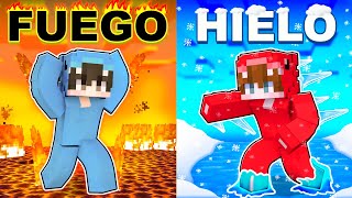 Prisión de FUEGO vs HIELO en Minecraft!
